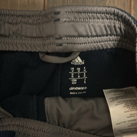 Navy Adidas Climawarm Sweatpants - Picture 2 of 2